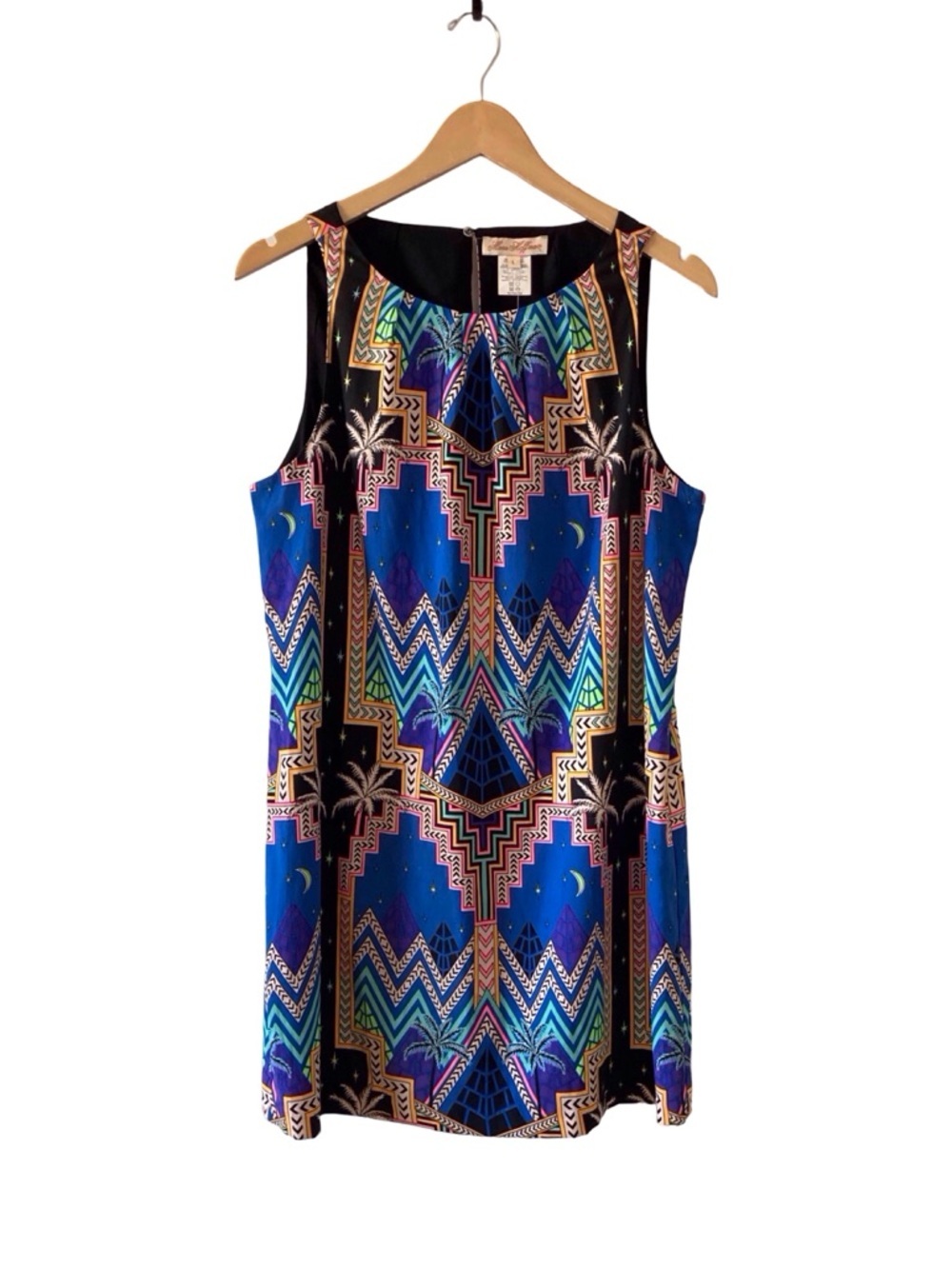 Mara Hoffman Egyptian Pyramid Palm Print designer Dress summer Size L NWOT - Picture 11 of 11